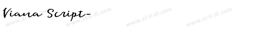 Viana Script字体转换